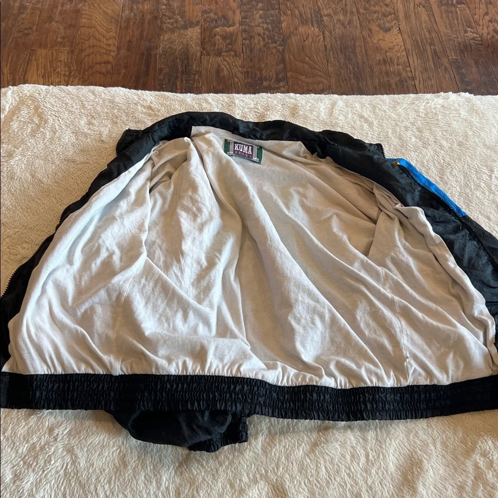 KUMA Sport Vintage 80’s Multicolored Parachute Windbreaker Jacket Small - Picture 10 of 10
